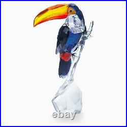 Swarovski Crystal Figurine Toucan Tropical Bird Multi Colors MIB 5493725
