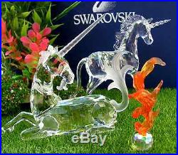 Swarovski Crystal Figurine Unicorns collection on set /BOXES/COAS