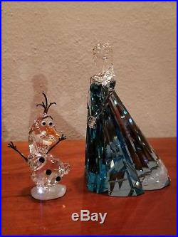 Swarovski Crystal Figurines Elsa & Olaf FREE SHIPPING