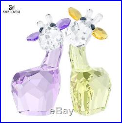 Swarovski Crystal Figurines Pair of Giraffes PIONEER CHIT & CHAT #5268846 New