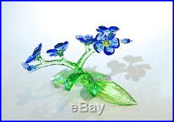 Swarovski Crystal Forget-Me-Not Blue Flowers Love 5374947 Brand New In Box