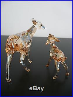 Swarovski Crystal GOLDEN Colored Doe and Fawn