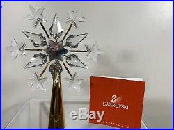 Swarovski Crystal Gold Christmas Tree Topper 9443 000 017 / 632785 MIB WithCOA