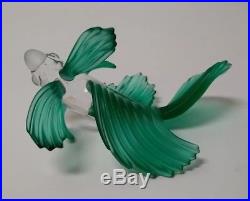 Swarovski Crystal Green Fighting Fish Figurine