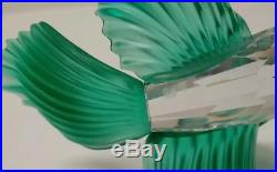 Swarovski Crystal Green Fighting Fish Figurine