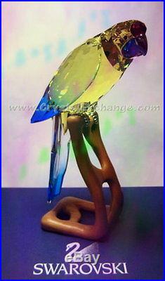 Swarovski Crystal Green Rosella Bird 901601. Retired in 2010. MIB + COA