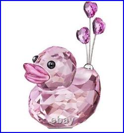 Swarovski Crystal Happy Duck Sweetheart Figurine #1143438 Brand Nib Hearts F/sh