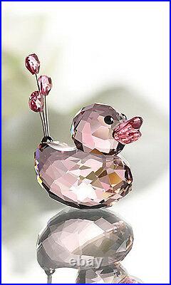 Swarovski Crystal Happy Duck Sweetheart Figurine #1143438 Brand Nib Hearts F/sh