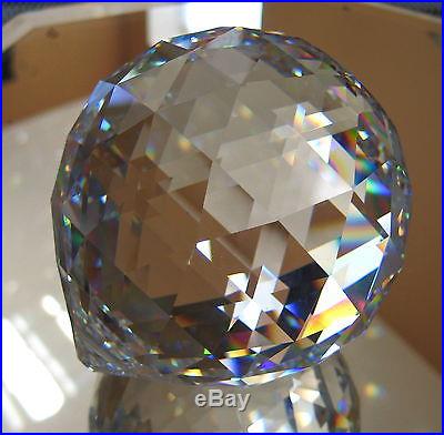 Swarovski Crystal Huge 70mm Ball Sphere Prism Ornament Suncatcher and Stand logo