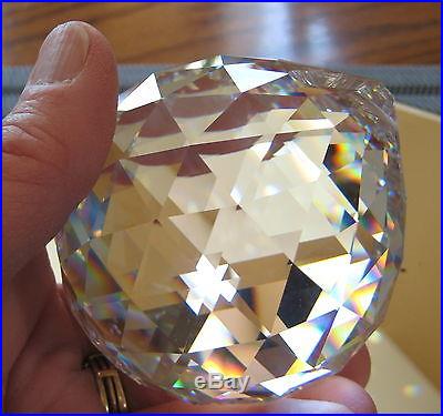 Swarovski Crystal Huge 70mm Ball Sphere Prism Ornament Suncatcher and Stand logo