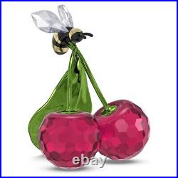 Swarovski Crystal Idyllia Bee and Cherry Figurine 5667550