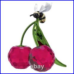 Swarovski Crystal Idyllia Bee and Cherry Figurine 5667550