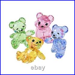 Swarovski Crystal Kris Bear Collection 30th Anniversary 4-Colors Ornament Set