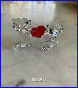 Swarovski Crystal Kris Bear My Heart Is Yours Figurine #1143463 Valentine's