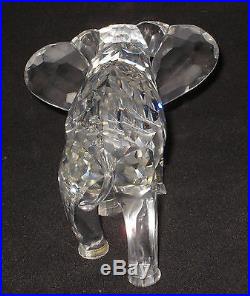 Swarovski Crystal Large Bull Elephant Figurine Loose Mint #BS103