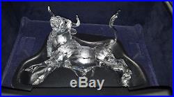 Swarovski Crystal Large Bull Figurine 2004 Limited Edition, Never Displayed, MIB
