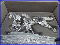 Swarovski Crystal Large Wild Horses Figurine 2001 Limited Edition, Mint In Box