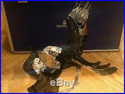 Swarovski Crystal Limited Edition 2015 Pair Of Bald Eagles Rare Slight Damage