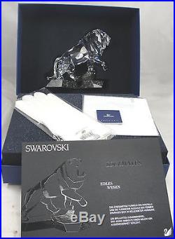 Swarovski Crystal Lion Figurine Soulmates Collection Mint Condition Box COA