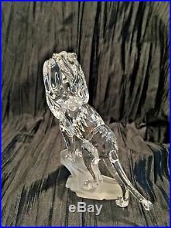 Swarovski Crystal Lion On Rock, 2008 Retired #269377
