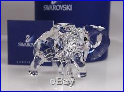 Swarovski Crystal Little Elephant Retired 2011 Mib #678945