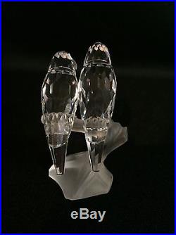 Swarovski Crystal Love Birds Figurine with Box 1987 Togetherness