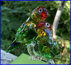 Swarovski Crystal Lovebirds Collection 5379552 Figurine Statue EXCELLENT