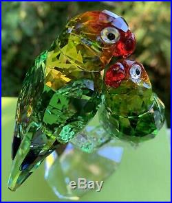 Swarovski Crystal Lovebirds Collection 5379552 Figurine Statue EXCELLENT