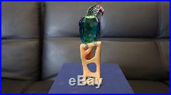 Swarovski Crystal Macaw Figurine Never Been Displayed In Original Box