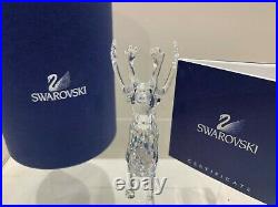 Swarovski Crystal Mint Figurine Christmas Reindeer 7475 000 602 / 214821 MIB