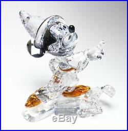 Swarovski Crystal Mint Figurine Disney's Mickey Mouse Sorcerer L Fantasia 955438
