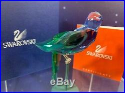 Swarovski Crystal Mint Figurine Paradise Birds Baracoa Green Bl 275578 MIB WithCOA