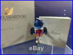 Swarovski Crystal Mint Figurine Paradise Birds Benua Dark Sapphire 284066 MIB With