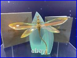 Swarovski Crystal Mint Figurine Paradise Bugs Dragonfly Large 9601 012 201 MIB