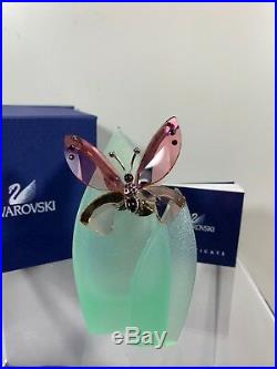 Swarovski Crystal Mint Paradise Butterfly Azua Padparadscha 719182 MIB WithCOA
