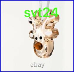 Swarovski Crystal NIB Gingerbread Reindeer Christmas Ornament Lmtd 2020 Edition
