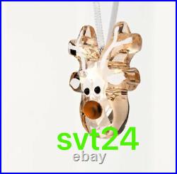 Swarovski Crystal NIB Gingerbread Reindeer Christmas Ornament Lmtd 2020 Edition