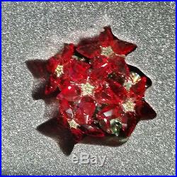 Swarovski Crystal POINSETTIA Large Christmas 1139997 NEW / Mint in Gift Box