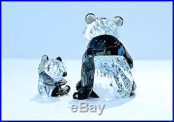 Swarovski Crystal Panda Mother and Baby Cub Signed 5063690 Brand New In Box