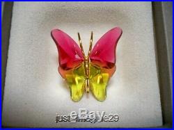 Swarovski Crystal Paradise Abala Ruby Butterfly Retired 250459 Nib Coa