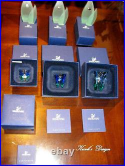 Swarovski Crystal Paradise Acadia Butterflys Figurines/Objects Display/Box/Bklet