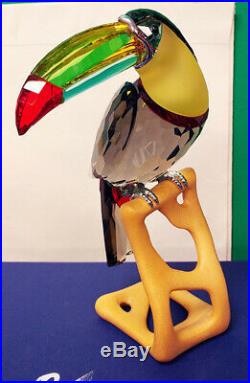 Swarovski Crystal Paradise Bird Figurine 8 Toucan Original Box