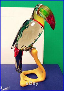 Swarovski Crystal Paradise Bird Figurine 8 Toucan Original Box