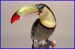Swarovski Crystal Paradise Birds Black Diamond Toucan Rare 2009 850600 Mint