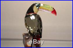 Swarovski Crystal Paradise Birds Black Diamond Toucan Rare 2009 850600 Mint