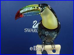 Swarovski Crystal Paradise Birds Black Diamond Toucan Rare Retired 2009 850600
