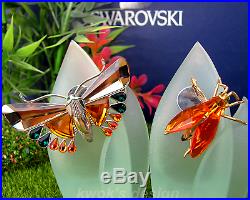 Swarovski Crystal Paradise Insect & Butterfly Objects/Brooches with Boxes/Coas
