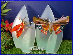 Swarovski Crystal Paradise Insect & Butterfly Objects/Brooches with Boxes/Coas
