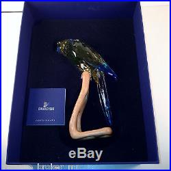 Swarovski Crystal Paradise Mega Bird Green Rosella Jonquil Parrot 901601 8.5
