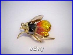 Swarovski Crystal Paradise Small Alipur Bee Retired 250477 Mib Coa